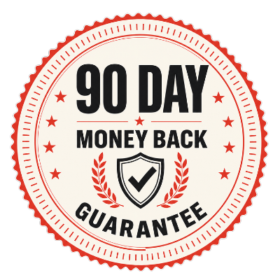 90-day guarantee seal